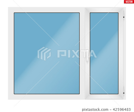 PVC window with two sash 42596483