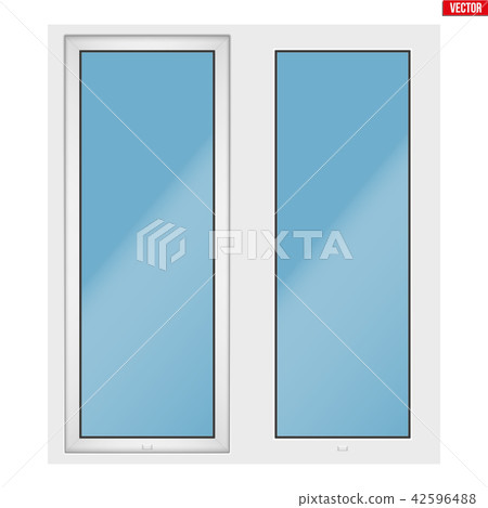 PVC window with two sash 42596488