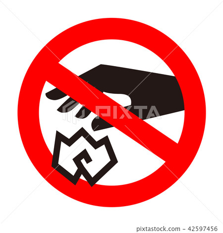Prohibited mark (littering) 42597456
