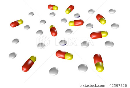 Illustration of medicine (white back) Illustration of medicine (white back) 42597826