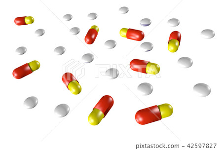 Illustration of medicine (white back) 42597827