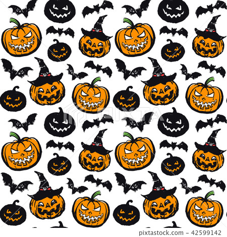 Halloween seamless pattern. 42599142