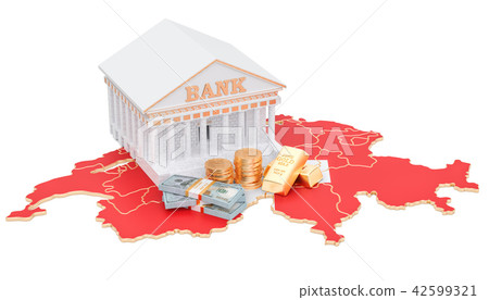 Banking system in Switzerland concept 42599321