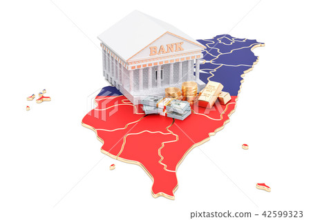 Banking system in Taiwan concept. 3D rendering 42599323
