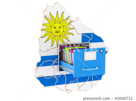 Uruguayan national database concept, 3D rendering Uruguayan national database concept, 3D rendering 42600712