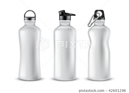 Vector set of plastic sport bottles for drinks 42601296