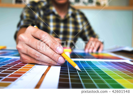 Graphic designers choose colors from the color. 42601548