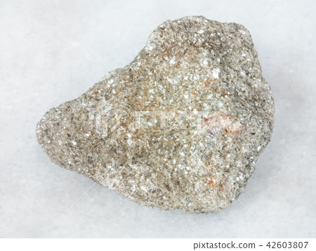 greisen rock with spessartine crystal on white greisen rock with spessartine crystal on white 42603807