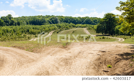 dirty roads in Abinsk Foothills in Shapsugskaya dirty roads in Abinsk Foothills in Shapsugskaya 42603817