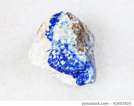 raw Lazurite (Lapis Lazuli) gemstone on white 42603920
