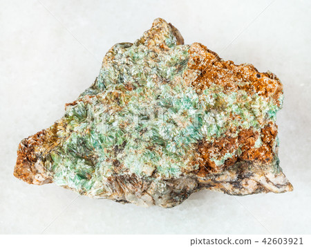 raw Pyrophyllite stone on white raw Pyrophyllite stone on white 42603921