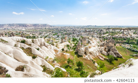 mountain slope and Goreme town in Cappadocia 42604115