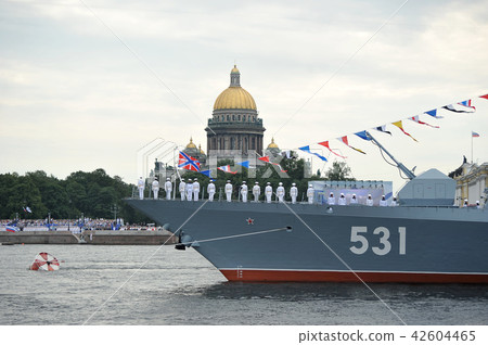 preparation for the naval parade in St. Petersburg preparation for the naval parade in St. Petersburg 42604465