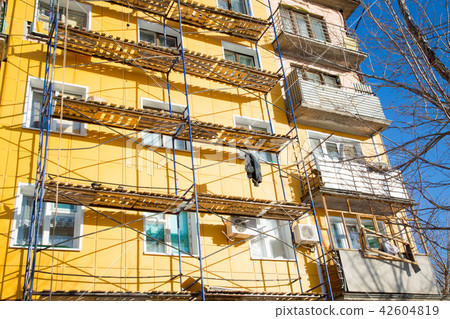 Warming of the apartment house. Warming of the apartment house. 42604819