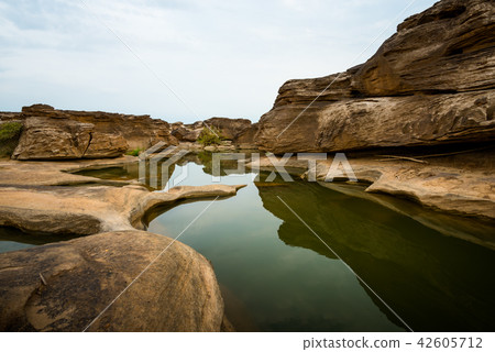 Natural of Rock Canyon in Mekhong River, Thailand Natural of Rock Canyon in Mekhong River, Thailand 42605712