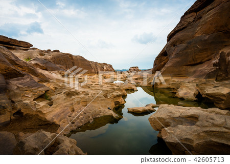 Natural of Rock Canyon in Mekhong River, Thailand Natural of Rock Canyon in Mekhong River, Thailand 42605713