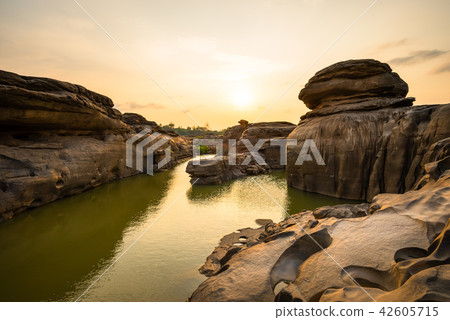 Natural of Rock Canyon in Mekhong River, Thailand Natural of Rock Canyon in Mekhong River, Thailand 42605715