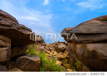 Natural of Rock Canyon in Mekhong River, Thailand Natural of Rock Canyon in Mekhong River, Thailand 42605720