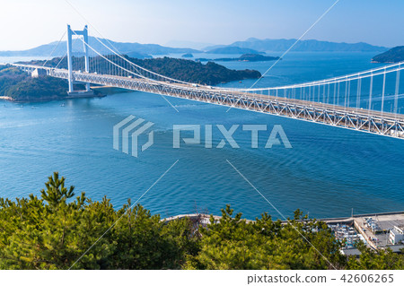 "Okayama prefecture" at Seto Ohashi bridge and Washuzan "Okayama prefecture" at Seto Ohashi bridge and Washuzan 42606265