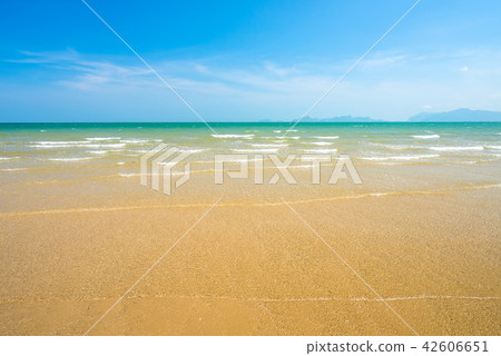 sea sand and blue sky background sea sand and blue sky background 42606651