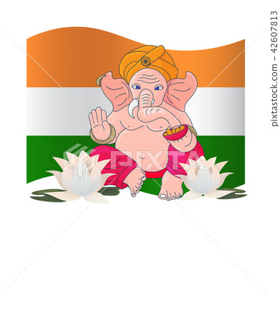 India Independence Day Vector Illustration. Independence Day of India banner or poster template. 42607813