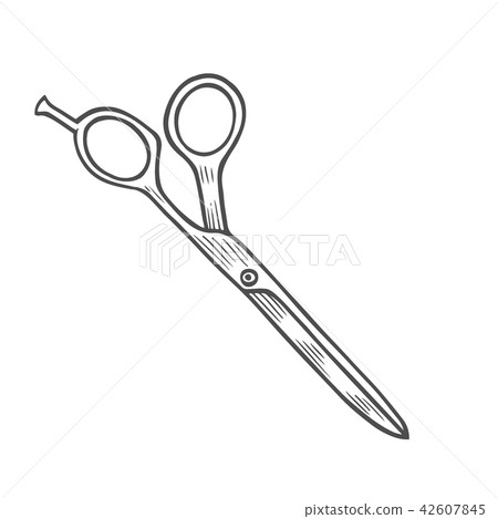 Cutting scissor Doodle 42607845