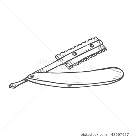 Hand drawn razorin 42607957