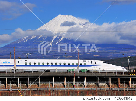 Tokaido Shinkansen and Mt. Fuji - 5037 Tokaido Shinkansen and Mt. Fuji - 5037 42608942