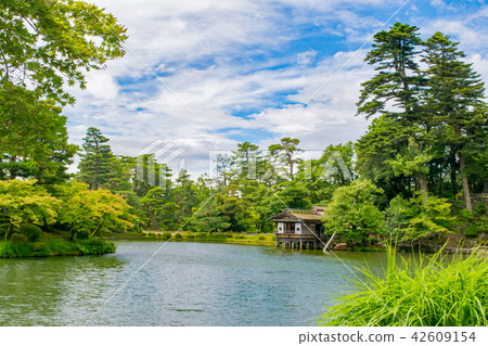 Kenrokuen in early summer Kasumigauri pond 42609154