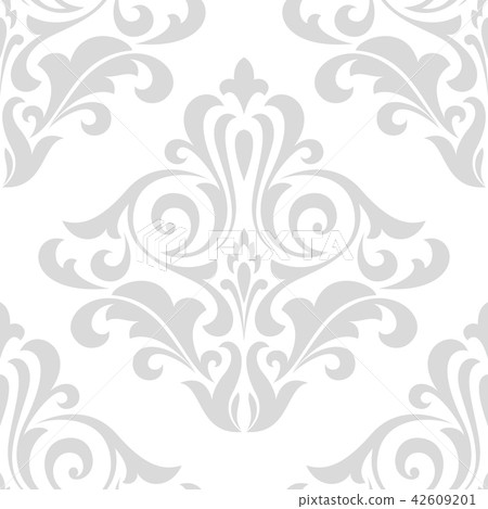 Floral pattern. Wallpaper baroque, damask.  42609201