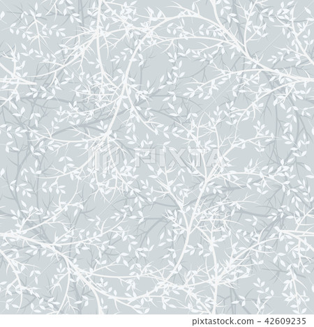 Seamless abstract pattern. Gray and white  42609235