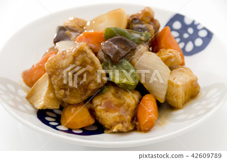sweet and sour pork sweet and sour pork 42609789