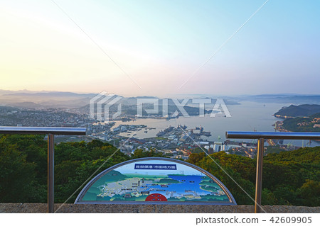 [View from the Yumiharidake Observatory Asagiri] (Sasebo area) Ono Town, Sasebo City, Nagasaki Prefecture 42609905