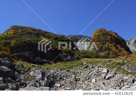 Autumnal leaves and moon at Tenguhara Autumnal leaves and moon at Tenguhara 42612629