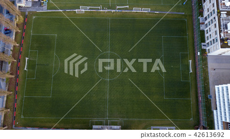 [Aerial photograph] A view of the soccer ground from above 42613692