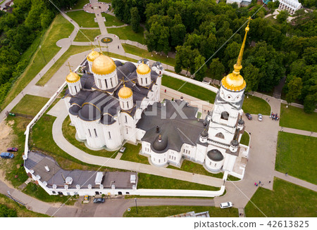 Aerial view of Dormition Cathedral in Vladimir 42613825