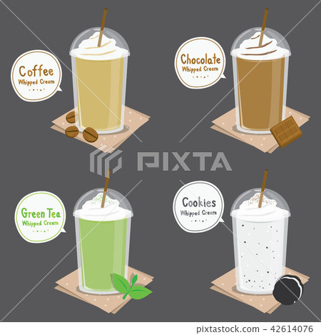 Coffee Chocolate Tea Smoothie Cartoon Vector Stock Illustration 42614076 Pixta