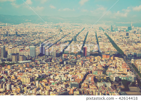 The Eixample district of Barcelona in Spain The Eixample district of Barcelona in Spain 42614418