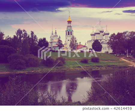 Kremlin (Cathedral) Square at sunny day in Vologda, Russia Kremlin (Cathedral) Square at sunny day in Vologda, Russia 42614459