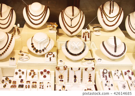 counter with variety jewelry counter with variety jewelry 42614685
