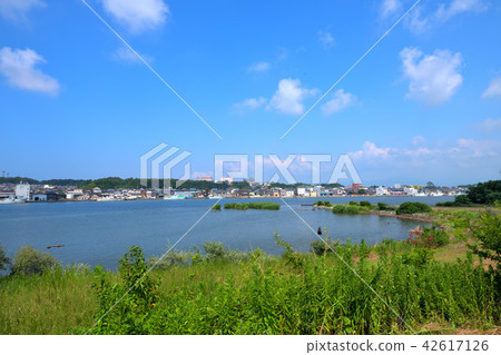 Fukui Prefecture Sakai City Mikuni fishing port summer landscape 42617126