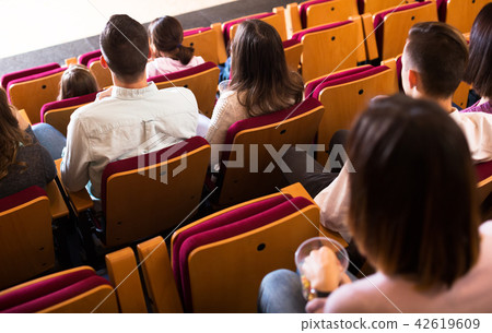 People waiting for movie People waiting for movie 42619609