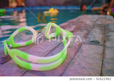 Diving Glasses On Grey Stone 42622962