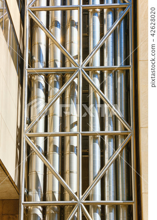 Pipes of ventilation or water coming along  42628020