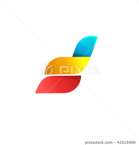 Abstract logo design vector, idea or wings or flight logotype isolated on white background, creative 42628906