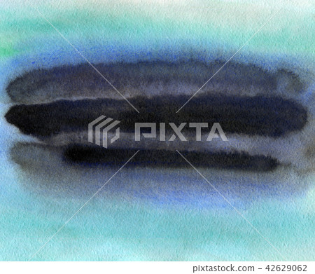 blue and black watercolor background 42629062
