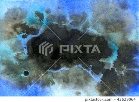 blue and black watercolor background blue and black watercolor background 42629064