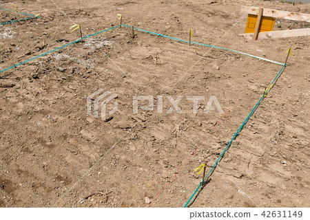 Detached house construction materials 42631149