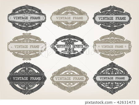 set of vintage frames set of vintage frames 42631473