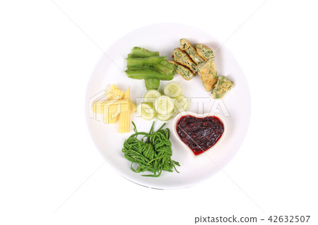 Spicy roasted chili paste as Nam Prik Phao. Spicy roasted chili paste as Nam Prik Phao. 42632507